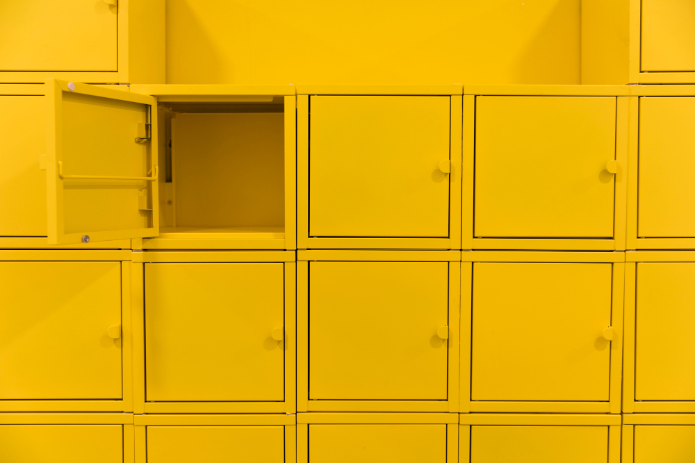 box de livraison jaune